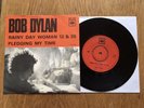 Bob Dylan Rainy Day Women 7” Vinyl Record Sweden NM FINAL UPGRADE Copy