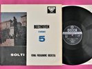 BEETHOVEN 5 - SOLTI/VIENNA SO - DECCA SXL2124 ORIG.1959  LP - WIDE BAND & GROOVE