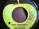 Beatles 45 Lady Madonna Apple with Black Star VG++/ NM