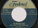 JESSE POWELL ORCH w/ FLUFFY HUNTER Walkin’ Blues FEDERAL 45 R&B repro 7” HEAR