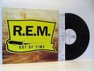 R.E.M. (REM) out of time LP EX/EX, WX 404, vinyl, album, with inner, 1991, indie