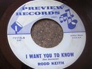 1966 Pop Vocals 45 - RODD KEITH 