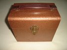 Vintage METAL Record Holder Carry Case + 49 Orig 1970's 7
