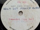 THE WHO Won't get fooled again 1971 Double Sided UK 7