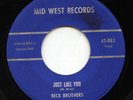 HEAR- Rare Rockabilly 45- Beck Brothers - Just Like You- Starday Custom Pressing