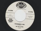 DOOWOP R&B - FIVE SATINS - WONDERFUL GIRL  /  WEEPING WILLOW -HEAR 1956 DJ EMBER