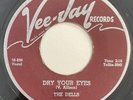 * DELLS Dry Your Eyes / Baby Open Up Your Heart R&B DOO WOP SOUL Vee-Jay 45 HEAR