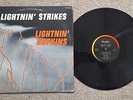 LIGHTNIN' HOPKINS - LIGHTNIN' STRIKES - U.S. PRESS VEEJAY RECORDS LABEL BLUES LP