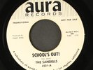 SANDELLS: school's out  / wild as the sea AURA 7
