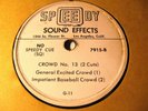 Baseball Crowd SPEEDY Q SOUND EFFECTS TV Radio SHOW Rooster Crows GENNETT 7915