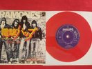 PUNK-RAMONES-BLITZKRIEG BOP/HAVANA AFFAIR-JAPANESE RED VINYL R.I. + PS NM