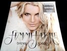 BRITNEY SPEARS -  FEMME FATALE  -  CLEAR WITH GOLD / WHITE SPLATTER   WITH TEAR