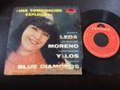 LEDA MORENO & THE BLUE DIAMONDS Girl Garage Rock 1965 MEXICO EP Sung in Spanish