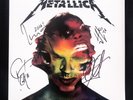 METALLICA HARDWIRED TO SELF DESTRUCT 2 LP VINYL SIGNED AUTOGRAPHED HMV LONDON UK