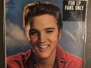 Record 33 For LP Fans Only By Elvis Presley.