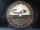 78rpm LEO TOLSTOY - THOUGHTS FROM THE BOOK FOR EVERY DAY - very rare