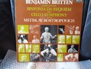 Decca SXL 6641 stereo 1Ed Britten Sinfonia da Requiem  Rostropovich Concerto NM