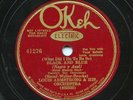 HEAR - Rare Pre-War Jazz 78 - Louis Armstrong - Black And Blue - OKeh # 41276