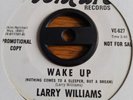 60's  Soul Promo 45  -  Larry Williams  -  Wake Up  (  VENTURE PROMO )   NR MINT