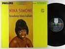 Nina Simone - Broadway, Blues, Ballads LP - Philips - PHS-600-148 DG VG+