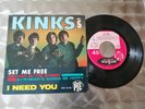 EP THE KINKS -  SET ME FREE - AVEC LANGUETTE -