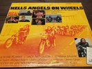Rare Hells Angels On Wheels Record Vinyl Display Only Motorcycle Harley Davidsn