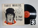 A. Paul Ortega Three Worlds Record lp original vinyl album W/ Autograph