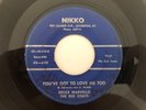 Rockabilly + Doo Wop 45 BRUCE MARVELLO & RED COATS You've Got To Love Me NIKKO