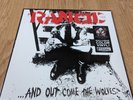 RANCID 'And Out Come The Wolves' -Red & White Half & Half w/ Black Splatter'