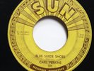 CARL PERKINS - BLUE SUEDE SHOES / HONEY DON'T  - ROCKABILLY 45