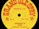PORTER WAGONER GRAND OLE OPRY ORIGINAL RADIO SHOW RECORD SONNY JAMES NORMA JEAN