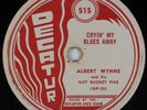 ALBERT WYNNE & GUT BUCKET FIVE: Cryin’ My Blues Away US Decatur, 515 Jazz 78 EE-