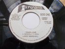 LARRY MARSHALL - YOUR LOVE 7'' SINGLE  STUDIO ONE   LISTEN