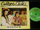BOY GEORGE CULTURE CLUB  P/S PROMO AUSSIE 45 I'M AFRAID OF ME 1980s POP