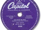 1956 GENE VINCENT Rock’n Roll/Rockabilly 78 RPM Record. Race with the Devil