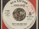 BARBARA COOPER Promo 45 What's One More Tear 1966 Northern Soul, R&B