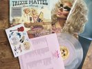 TRIXIE MATTEL Two Birds One Stone CLEAR WITH PINK BLOB VINYL + poster + stickers