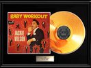 JACKIE WILSON BABY WORKOUT LP ALBUM  RARE GOLD METALIZED VINYL RECORD NON RIAA