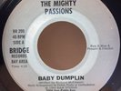 THE MIGHTY PASSIONS BABY DUMPLIN BRIDGE RECORDS BOOGIE FUNK MODERN SOUL DISCO 45