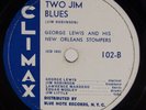 GEORGE LEWIS & NEW ORLEANS STOMPERS: Milenberg Joys US Climax Blue Note 102 78