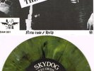 THE DAMNED - NEW ROSE GREEN STREAKY VINYL VINYL REPRO FRENCH 7