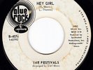 Soaring PA Northern Soul THE FESTIVALS Hey Girl / Checkin Out 45 Blue Rock HEAR