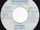 TX Garage Punk THE BARONS Don't Burn It 45 Brownfield HEAR