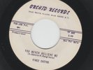 TEEN DOOWOP - VINCE CASTRO - YOU NEVER BELIEVE ME - HEAR 1960 PROMO ORCHID