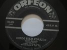 DUETO AZTECA - Sonora Querida - RARE RANCHERA MEXICANA 45 Orfeon