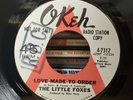 The Little Foxes - Love Made To Order - Okeh 45 VG++ NORTHERN SOUL PROMO