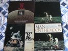 Four Apollo 11 Man On The Moon records/LPs narrator Cronkite, Schirra, von Braun