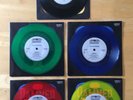 The Damned - Gigolo 7” singles (Green, Blue, Red, Yellow, Black, UK, 1986).