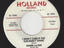 Rockabilly Bopper 2 sides 45- ROGER LA RUE - I Don't Care If The Sun Don't Shine