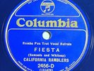 California Ramblers - Fiesta - Columbia 2456, Jazz 78, 1931, Blue shellac *Rare*
